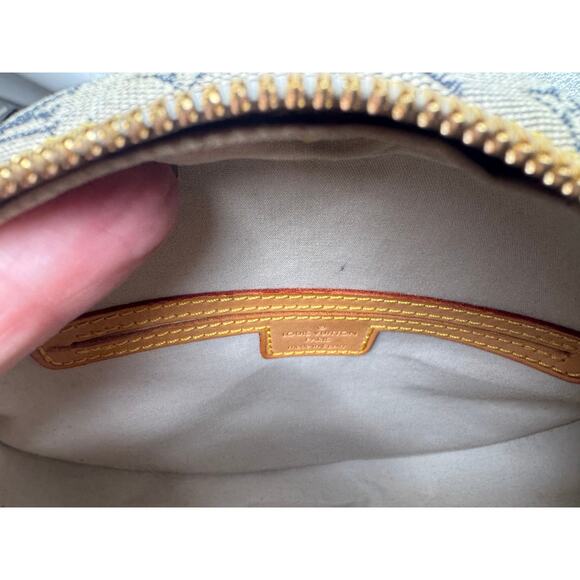 Louis Vuitton Rare Blue Denim Circular Mini Monogram Jeanne PM Crossbody Bag - Picture 4 of 12